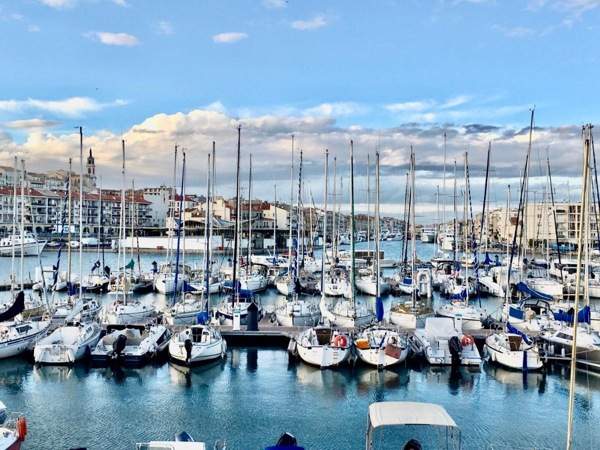 Escale Paisible A Sete, Belle Terrasse Vue Sur Mer Bagian luar foto