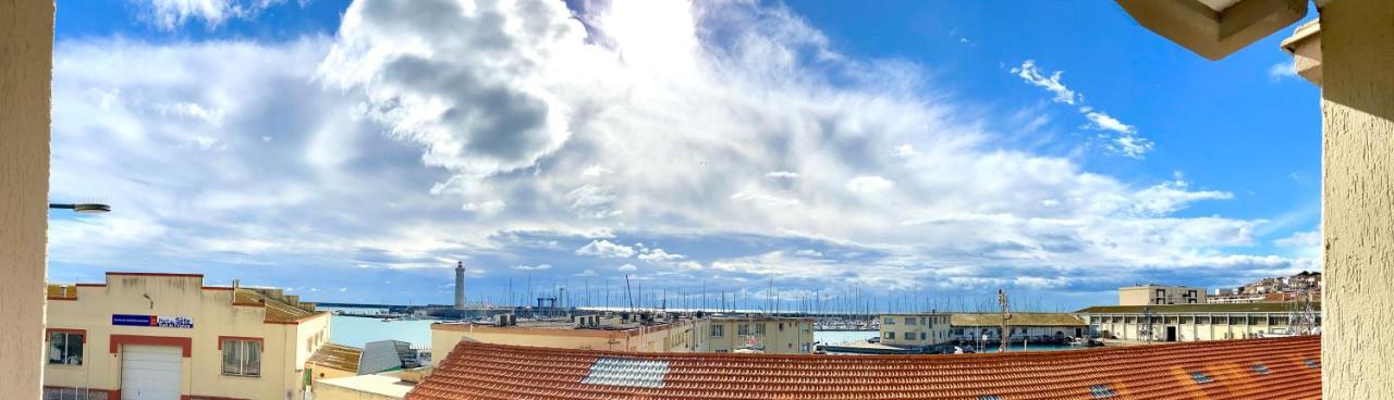 Escale Paisible A Sete, Belle Terrasse Vue Sur Mer Bagian luar foto