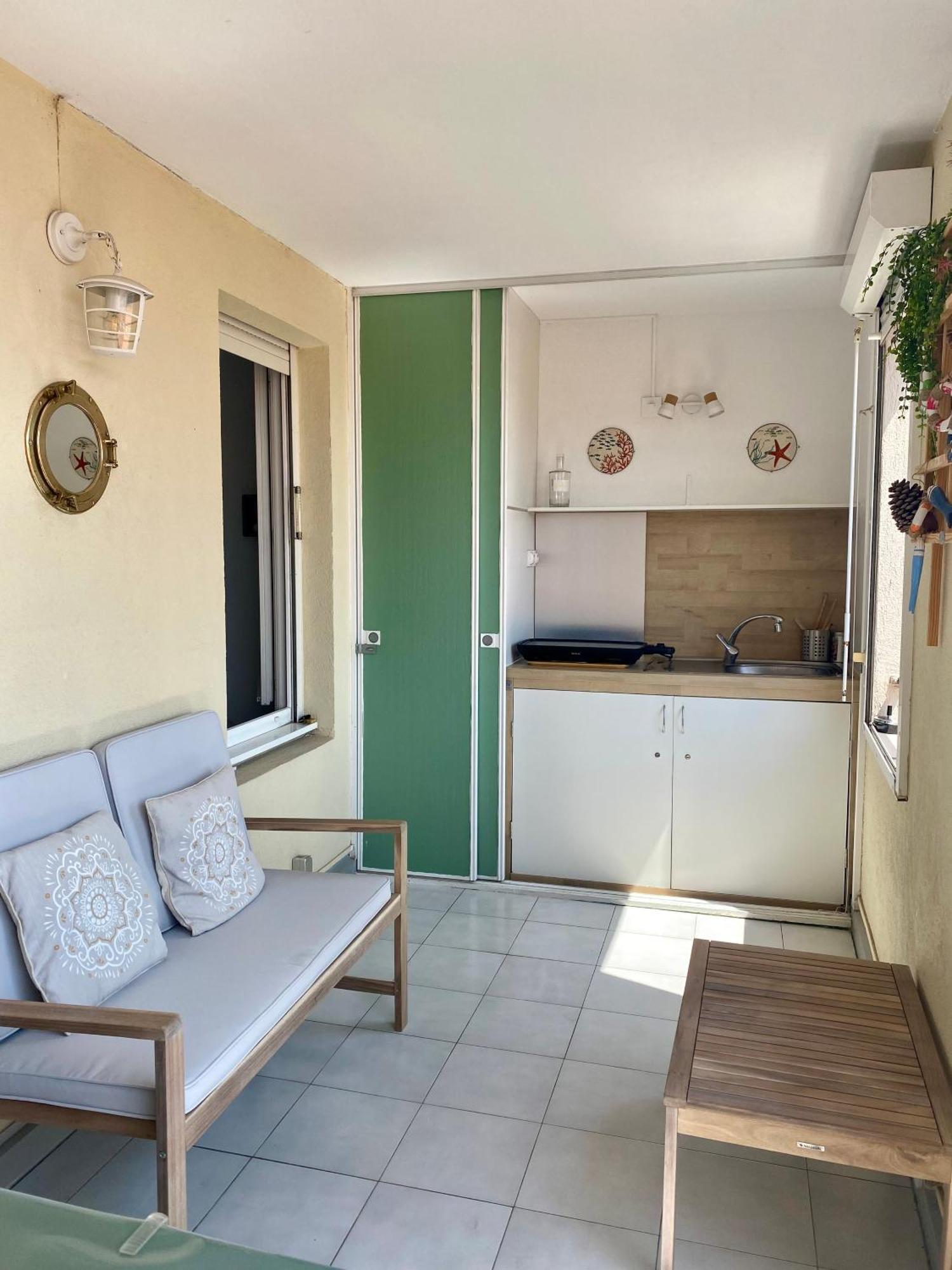Escale Paisible A Sete, Belle Terrasse Vue Sur Mer Bagian luar foto